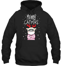 Load image into Gallery viewer, Funny Merry Catmas Christmas Gift Shirt Hoodie