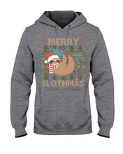 Load image into Gallery viewer, Merry Slothmas Christmas Gift For Kids Family Gift T-Shirt Hoodie