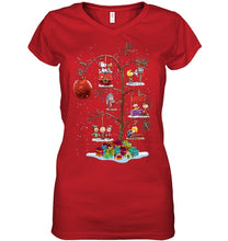 Load image into Gallery viewer, Christmas Gift On Tree Gift For Family T-Shirt Ladies V-Neck