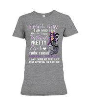 Load image into Gallery viewer, Tattoos Pretty Eyes Gift For April Girl T-Shirt Ladies Tee