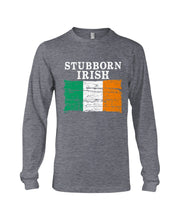 Load image into Gallery viewer, Stubborn Irish Flag Love Ireland Custom T-Shirt Unisex Long Sleeve
