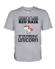 Load image into Gallery viewer, Redhead Unicorn Gift For Fans Funny T-Shirt Guys V-Neck