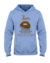 Load image into Gallery viewer, Tiara A Mouth She Can't Control Quote Name T-Shirt Hoodie