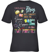 Load image into Gallery viewer, Brag Sean Ripper In Two Minutes Funny T-Shirt Youth Tee