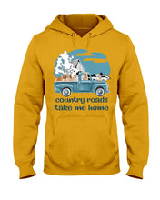 Load image into Gallery viewer, Country Road Golden Retriever Hoodie