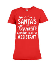 Load image into Gallery viewer, Santa Favorite Assistant Funny Christmas Gift Shirt Ladies Tee
