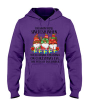 Load image into Gallery viewer, Swedish Christmas Gnome Cute Gift Tee Hoodie