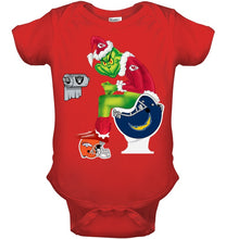 Load image into Gallery viewer, Funny Grinch Kansas Chief Christmas Gift Tee Baby Onesie