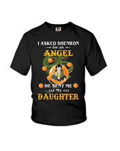 Load image into Gallery viewer, Dragon Ball Angel Daughter Black T-Shirt Youth Tee