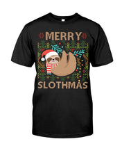 Load image into Gallery viewer, Merry Slothmas Christmas Gift For Kids Family Gift T-Shirt Mug