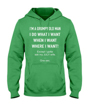 Load image into Gallery viewer, Grumpy Old Man July Wife Black Quote T-Shirt Hoodie
