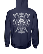 Load image into Gallery viewer, Viking Valknut Viking Pattern Custom T-Shirt Hoodie