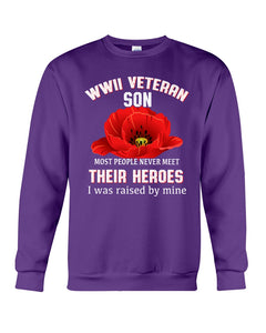 Wwii Veteran Son Gift For Veterab Mom Sweatshirt