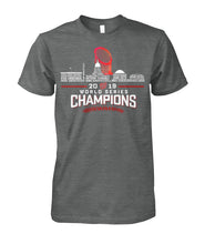 Load image into Gallery viewer, Washington Nationals World Series Champions Mlb 2019 Custom T-Shirt For Fans Guys Tee
