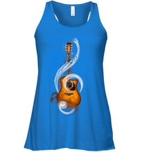 Load image into Gallery viewer, Guitar Note Ladies Flowy Tank