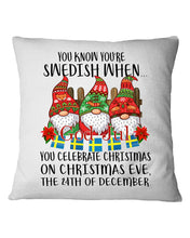 Load image into Gallery viewer, Swedish Christmas Gnome Cute Gift Tee Pillow Cover