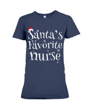 Load image into Gallery viewer, Santa's Favorite Nurse Ladies Tee