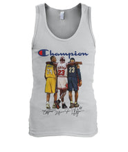 Load image into Gallery viewer, Nba Legends Michael Jordan Lebron James Kobe Bryant Champion T-Shirt Unisex Tank Top