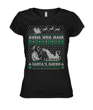 Load image into Gallery viewer, Ugly Christmas Welder Shirt Funny Xmas Ladies V-Neck