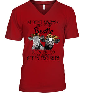 Best Friends Gift For Cow Lovers Guys V-Neck