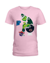 Load image into Gallery viewer, Grinch Green Bay Packers Funny Tee Ladies Tee