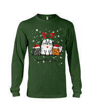 Load image into Gallery viewer, Merry Fluffmas Cute Cats Gift For Cat Lovers Unisex Long Sleeve