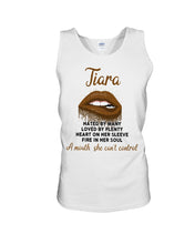 Load image into Gallery viewer, Tiara A Mouth She Can't Control Quote Name T-Shirt Unisex Tank Top
