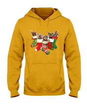 Load image into Gallery viewer, Yorkies In The Socks For Yorkie Lovers Christmas Gift Hoodie