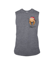 Load image into Gallery viewer, Pocket Slothmas Christmas Gift Funny T-Shirt Unisex Long Sleeve