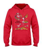 Load image into Gallery viewer, Flamingo Happy Thanksgiving Hoodie