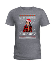 Load image into Gallery viewer, Demi Lovato All I Want For Christmas Is Shmoney Ladies Tee