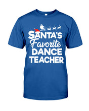 Load image into Gallery viewer, Santa Dance Teacher Christmas Shirt Guys Tee