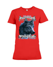 Load image into Gallery viewer, Wolf Lovers Trending Quote Tee Ladies Tee