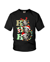Load image into Gallery viewer, Funny Cows Ho Ho Ho Christmas Gift For Cow Lovers Youth Tee