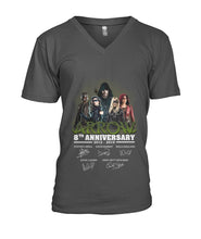 Load image into Gallery viewer, Arrow 8Th Anniversary Gift For Fans Black T-Shirt Guys V-Neck