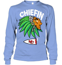Load image into Gallery viewer, Chiefin Kansas City Chiefs Gift For Fans T-Shirt Unisex Long Sleeve
