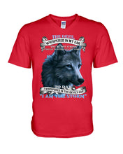 Load image into Gallery viewer, Wolf Lovers Trending Quote Tee Guys V-Neck