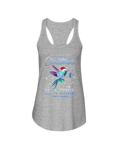 All I Want For Christmas Is A Cure Stop Diabetes Ladies Flowy Tank