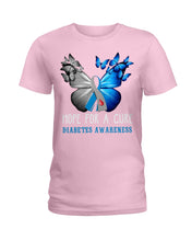 Load image into Gallery viewer, Hope For Cure Diabetes Awareness Ladies Tee