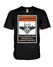 Load image into Gallery viewer, Viking Warning Funny T-Shirt Guys V-Neck