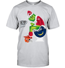 Load image into Gallery viewer, Funny Grinch Kansas Chief Christmas Gift Tee Guys Tee