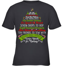 Load image into Gallery viewer, Christmas Tree Eleven Fabric Bundles T-Shirt Youth Tee