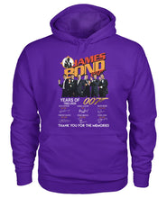 Load image into Gallery viewer, James Bond Anniversary Autograph 1962-2020 T-Shirt Hoodie
