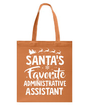 Load image into Gallery viewer, Santa Favorite Assistant Funny Christmas Gift Shirt Basketweave Tote Bag