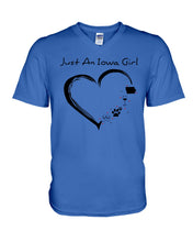 Load image into Gallery viewer, Just An Iowa Girl Guys V-Neck