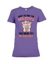 Load image into Gallery viewer, Funny Fat Pig Quote Custom T-Shirt For Friends Family Ladies Tee