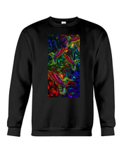 Load image into Gallery viewer, Hummingbird Cosmic Light Color Black T-Shirt Sweatshirt
