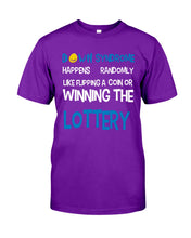 Load image into Gallery viewer, Down Syndrome Lottery Black T-Shirt Gift Guys Tee