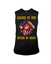 Load image into Gallery viewer, Earned By Few Envied By Many Black T-Shirt Unisex Long Sleeve