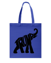 Load image into Gallery viewer, Elephant Trump Gift For American T-Shirt Basketweave Tote Bag